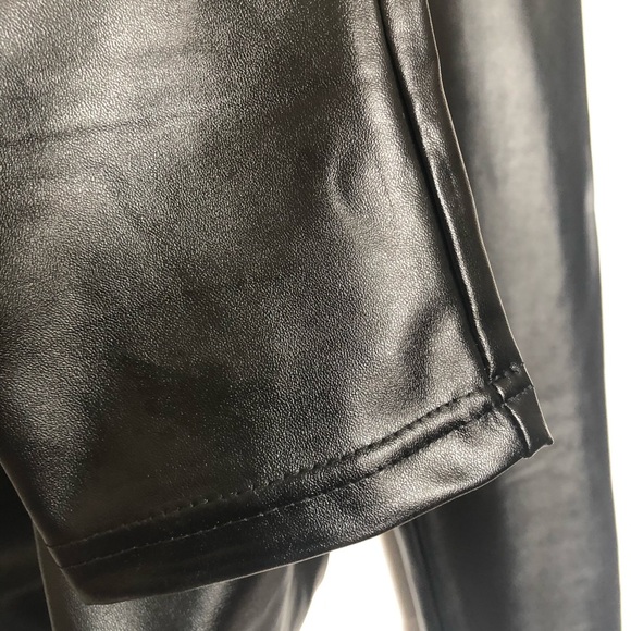 🆕High Waist Faux Leather Leggings Glossy - Picture 6 of 12
